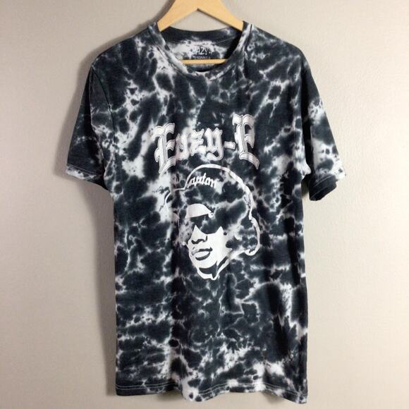 Easy-E HipHop Rapper Compton tie dye raptee T Shirt Large - Picture 1 of 4